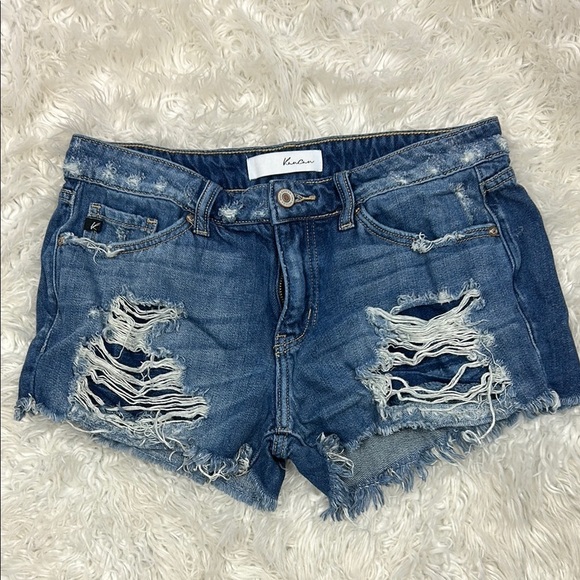 KanCan Pants - KanCan Distressed Short Shorts